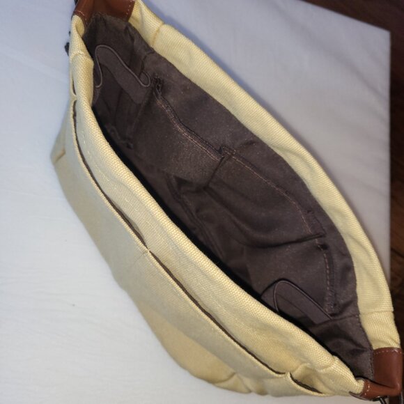 Vercord Canvas Handbag Organizer Purse Insert Khaki Large 10 Pockets - Picture 5 of 9